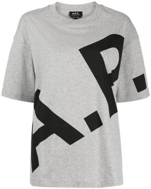 A.P.C. Tops ,Grijs ,T-Shirts