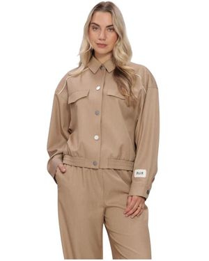 Alix The Label Jassen ,Bruin ,Woven 2 Tone Jacket
