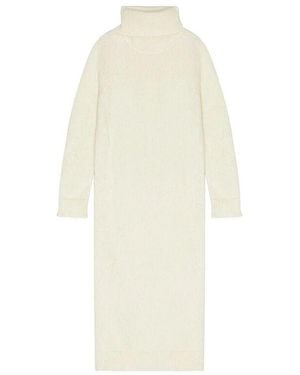 Saint Laurent Extra langer mohairpullover - Weiß