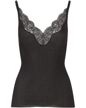 Saint Laurent Sleeveless Tops - Black
