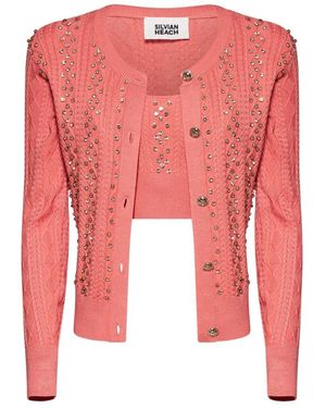 Silvian Heach Kort Vest Met Decoratieve Applicaties - Roze