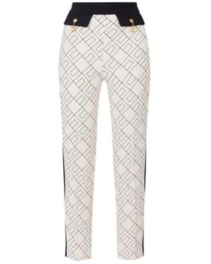 Elisabetta Franchi Cropped Trousers - White
