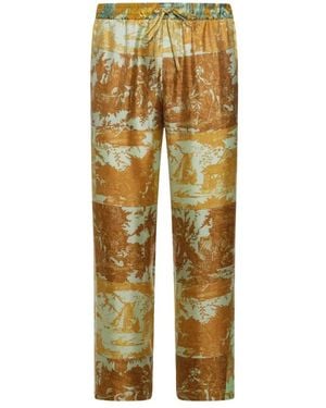 Pierre Louis Mascia Cropped Trousers - Giallo