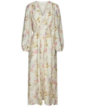 Neo Noir Midi Jurken - Naturel