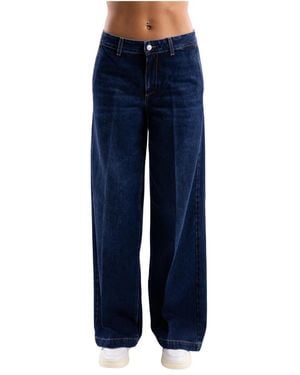 People Jeans ,Blauw ,Katoen Europa Jeans