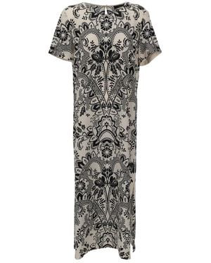 Weekend by Maxmara Crepe De Chine Kleid - Grau