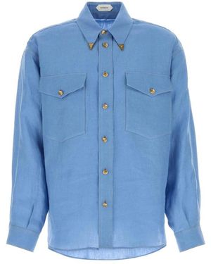 Versace Casual Shirts - Blu