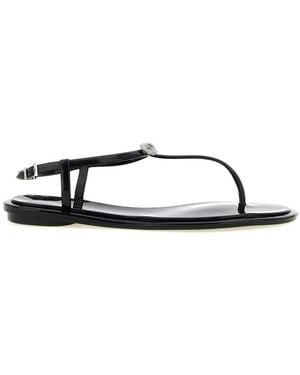 Mach & Mach Flat Sandals - Black