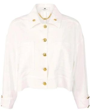 Elisabetta Franchi Light Jackets - White