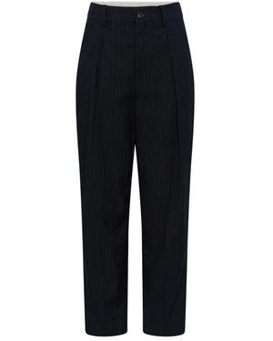 Saint Tropez Broeken ,Blauw ,Wijde Broek - Zwart