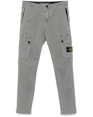 Stone Island Straight Trousers - Grigio
