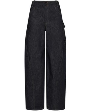 Self-Portrait Loose Fit Jeans - Black