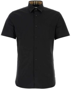 Burberry Short Sleeve Shirts - Black