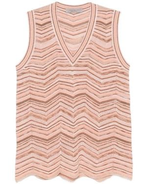 D.exterior Sleeveless Tops - Pink