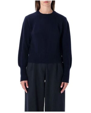 Sessun Gebreide Crewneck Trui - Blauw