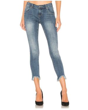 One Teaspoon Cropped Jeans - Blue