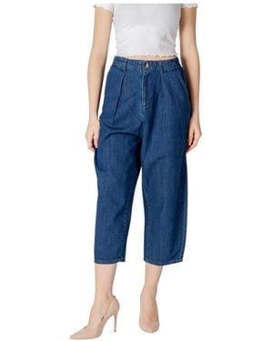 ONLY Cropped Jeans - Blauw