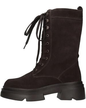 Emanuélle Vee Lace-Up Boots - Black