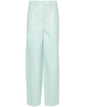 R.ev Blauwe Wijde Broek Van Lamsskin - Groen