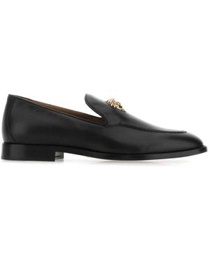 Versace Schoenen ,Zwart ,Leer La Medusa Loafers