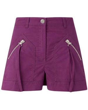 Pinko Short Shorts - Purple
