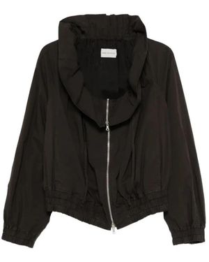 Dries Van Noten Jassen ,Bruin ,Katoen Lichte Jassen - Zwart