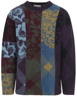 Dries Van Noten Round-Neck Knitwear - Azul