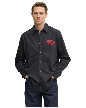 DIESEL Overhemden ,Zwart ,Katoen S-Simply-D Shirt