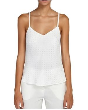 Doris S Sleeveless Tops - Blanco