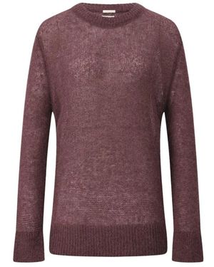 Massimo Alba Rundhals-Strickware - Lila