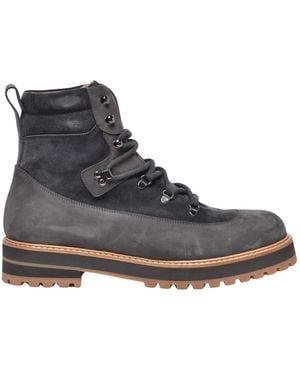 Eleventy Lace-Up Boots - Gris