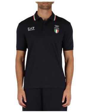 EA7 Polo Shirts - Black
