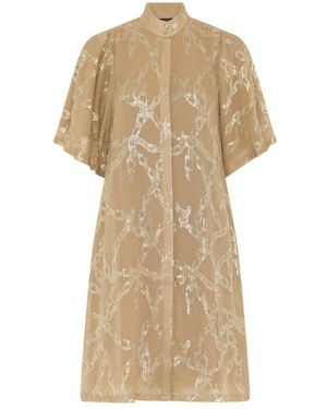 Bruuns Bazaar Elegantes Juniperbbphilly Kleid Mit Metallischen Details - Natur