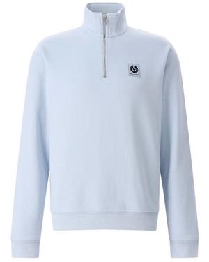 Belstaff Hoodies & Sweatvesten ,Blauw ,Zip-Through Sweatshirt