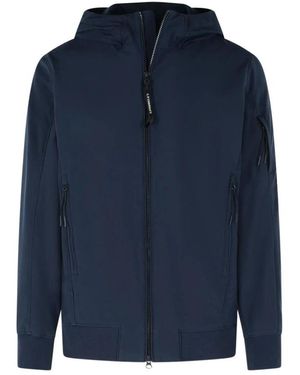 C.P. Company Total Eclipse Shell-R Hooded Lens Jacket - Blauw