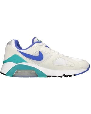Nike Fitness ,Wit Witte Sneakers - Blauw