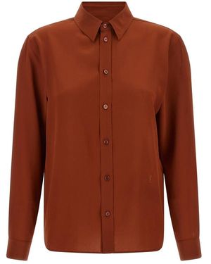 Saint Laurent Shirts - Marrón