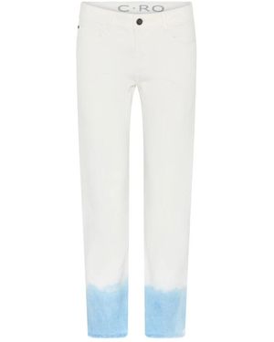 Cro Broeken ,Wit ,Leer Slim-Fit Broeken