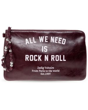 Zadig & Voltaire Angel Clutch - Paars