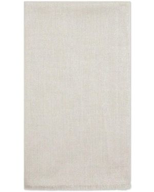 Brunello Cucinelli Lamé-Effekt Schal Mit Ausgefransten Kanten - Weiß