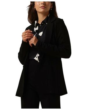 Jansen Amsterdam Jassen ,Zwart ,Zwart Blazer Met Lange Mouwen
