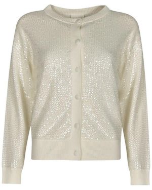 P.A.R.O.S.H. Cremefarbener Pullover Für Frauen - Grau