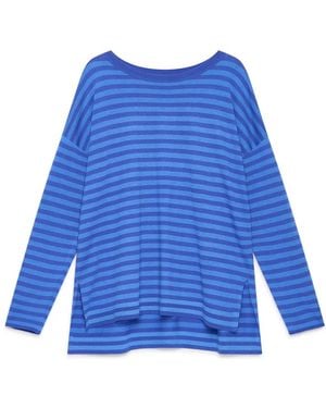 Maliparmi Truien & Vesten ,Blauw ,Wol Soft Touch Truien
