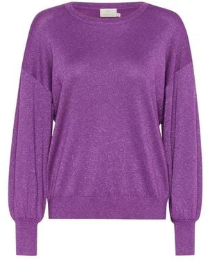 Kaffe Round-Neck Knitwear - Morado