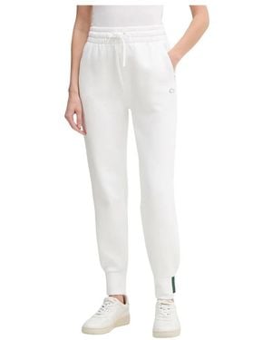 Lacoste Broeken ,Wit ,Katoen Katoenen Joggingbroek