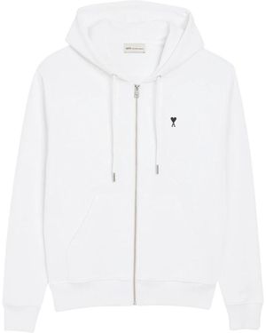 Ami Paris Zip-Throughs - White