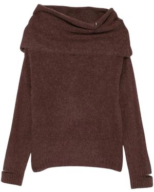 SIMONA CORSELLINI Rundhals-Strickware - Braun