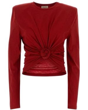 Magda Butrym Long Sleeve Tops - Rojo
