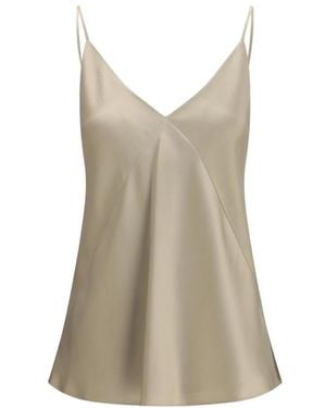 Max Mara Tops ,Bacco Zijden Top - Bruin