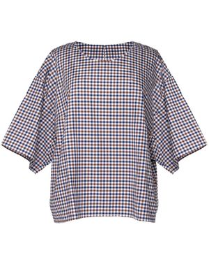 Nine:inthe:morning Oversized Blouse Met Ronde Hals - Paars